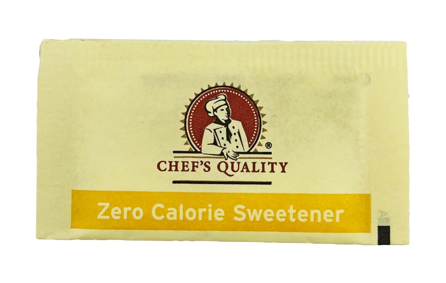Chef's Quality Zero Calorie Sweetener, Sucarlose (Yellow), 1,000/1g packets