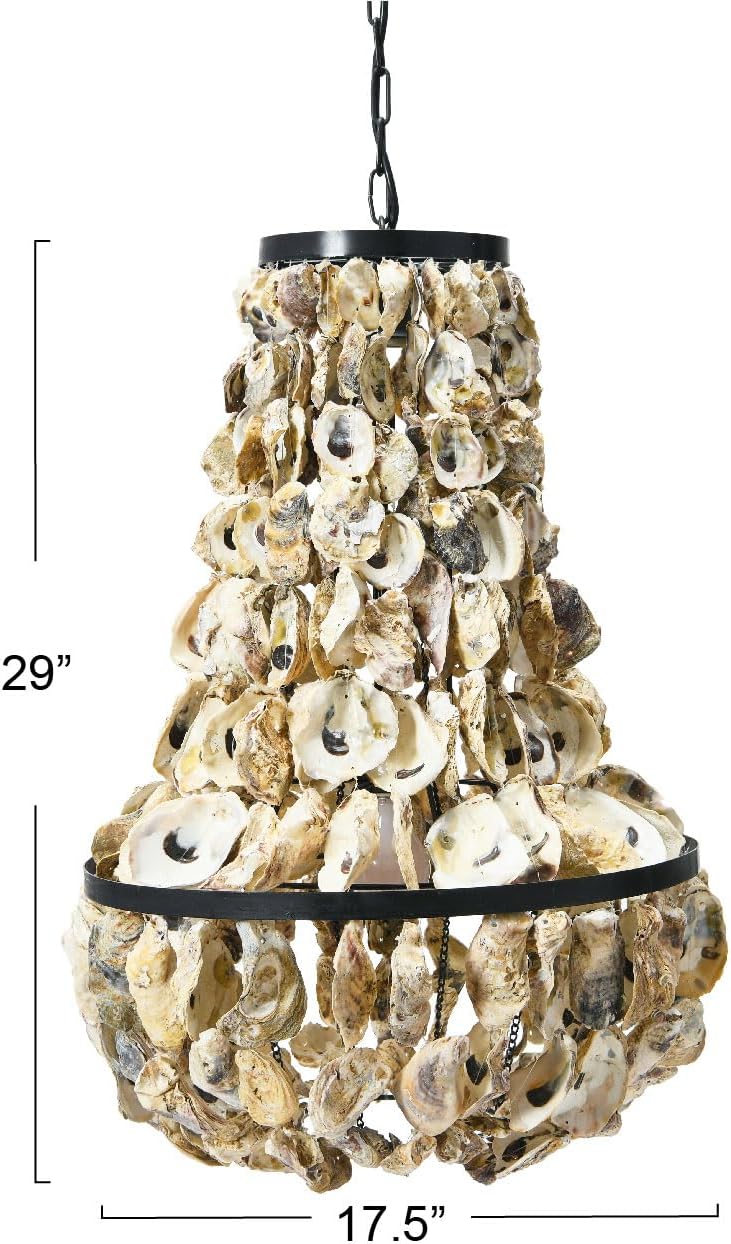 Creative Co-Op Oyster Shell Chandelier