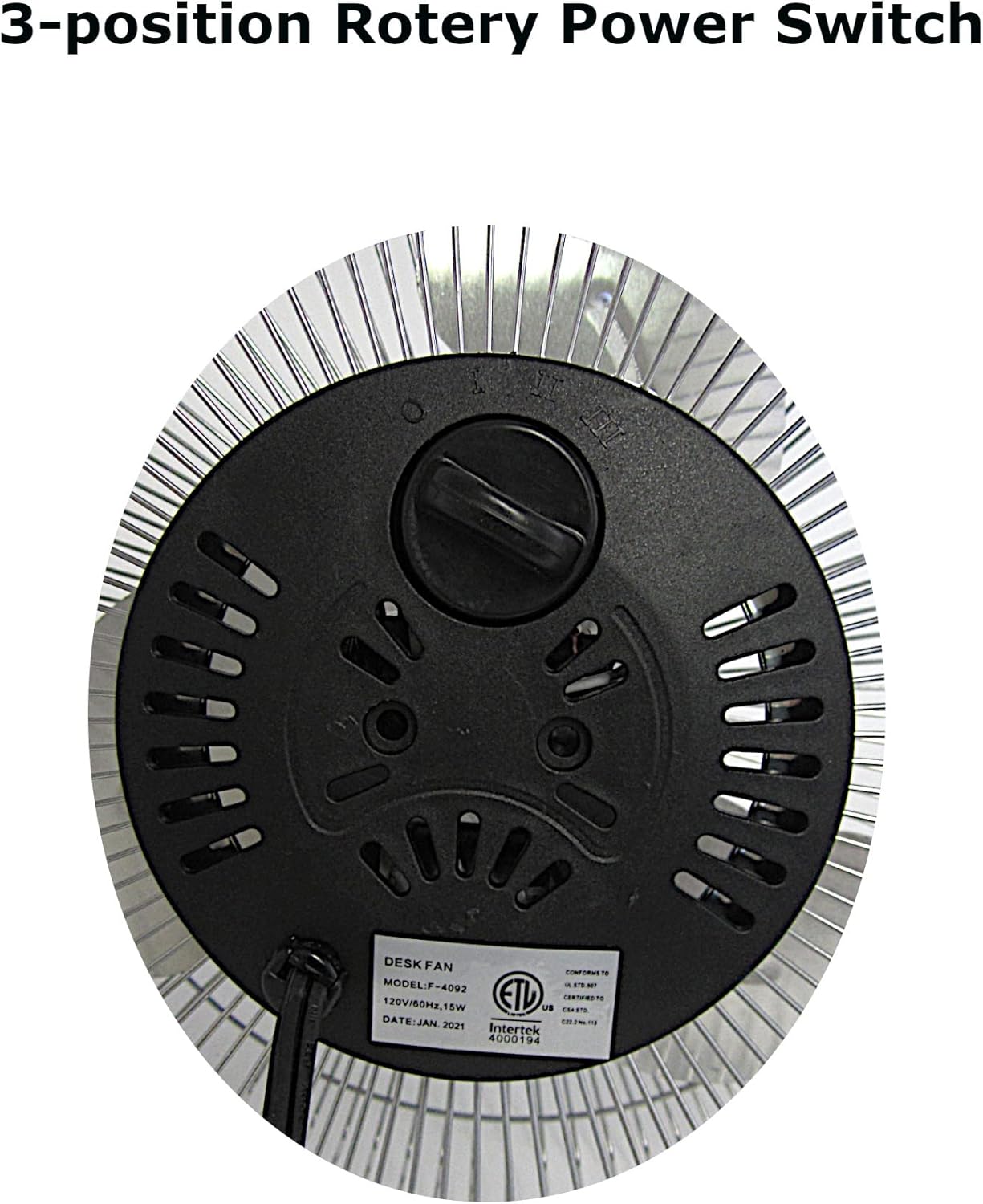 Optimus F-4092 9-Inch Industrial-Grade High-Velocity 2-Speed Fan