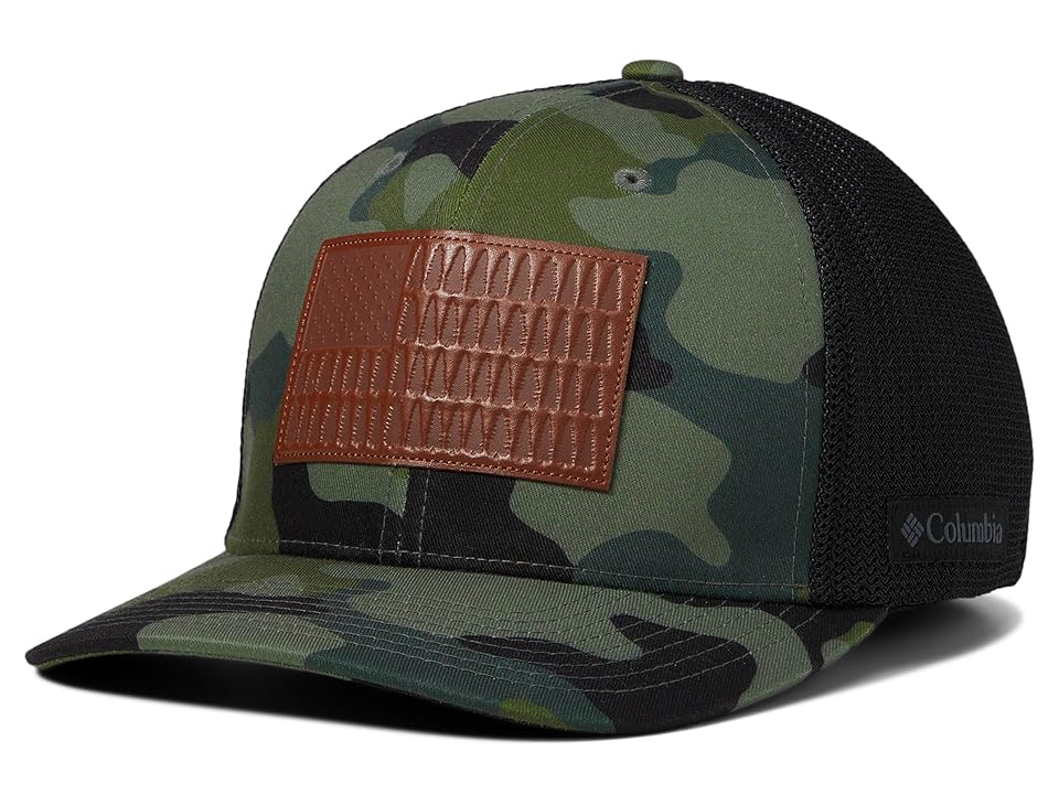 Columbia Columbia Rugged Outdoor Mesh Hat (Stone Green Mod Camo/Tree Flag) Caps