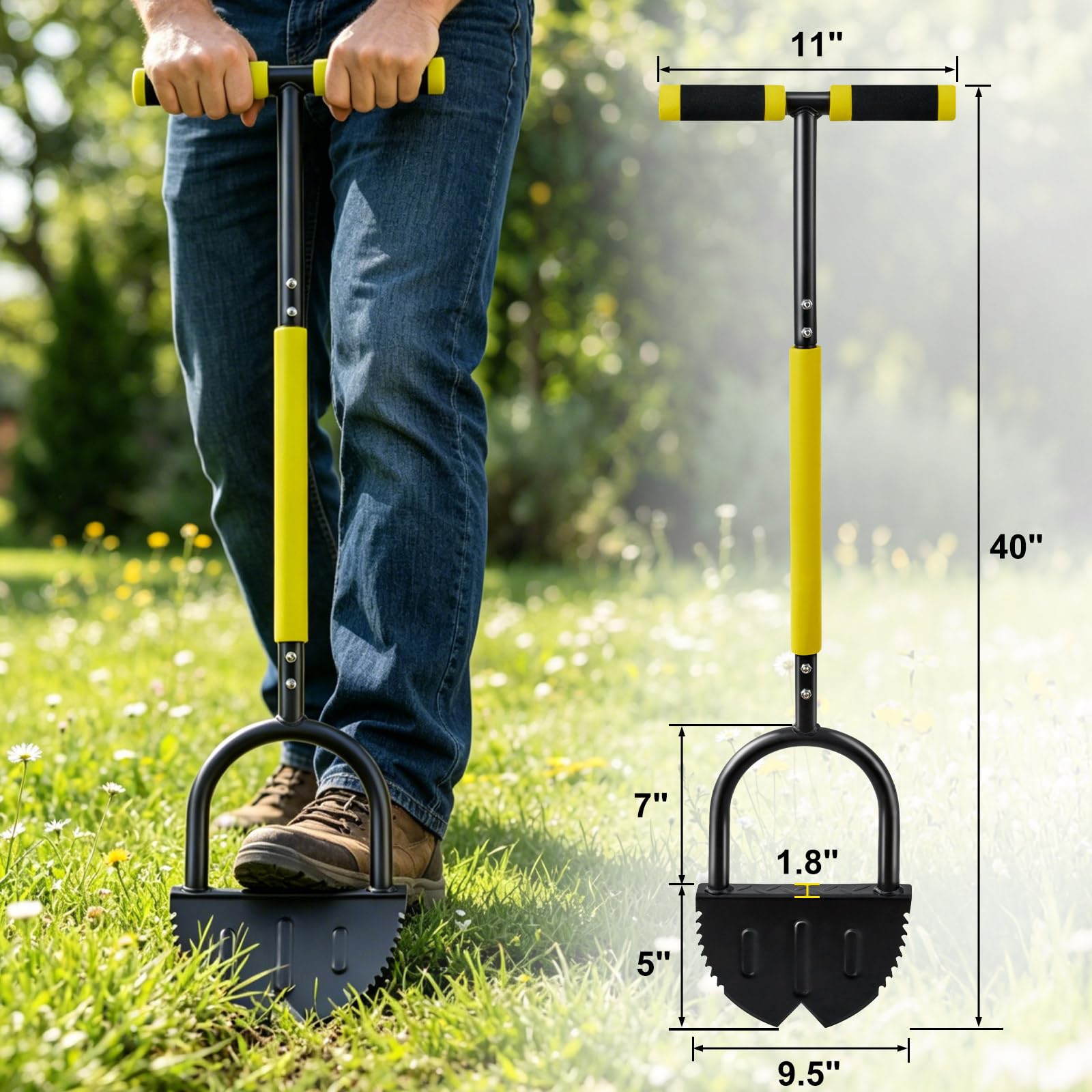 Half Moon Edger - Professional Lawn Borders -2 Half Moon Edger - Professional Lawn Borders -2