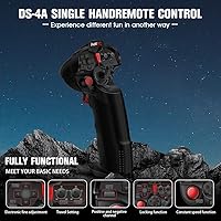 Vista 2 de HOTRC DS-4A 2.4G 4 Canales Transmisor de Radio RC de Mano Única con Receptor 4CH para Automóvil, Barco, Avión de Drones RC (Con 1 RX)