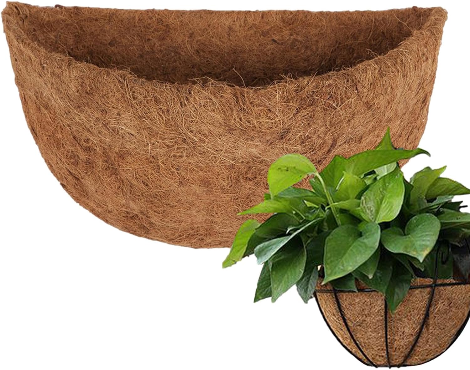 Half Round Coco Liner,Coco Liner for planter ,2 Pieces Half