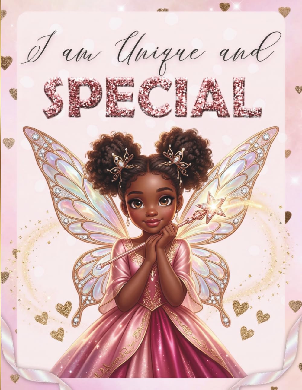 I Am Unique and Special: Positive Affirmations for Brown Girls/Coloring Book African American Children/Self-Esteem and Confidence