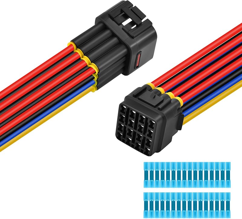 Cabo Pigtail com Conector Impermeável CULMKARI 16 Pinos 14 AWG – 1 unidade