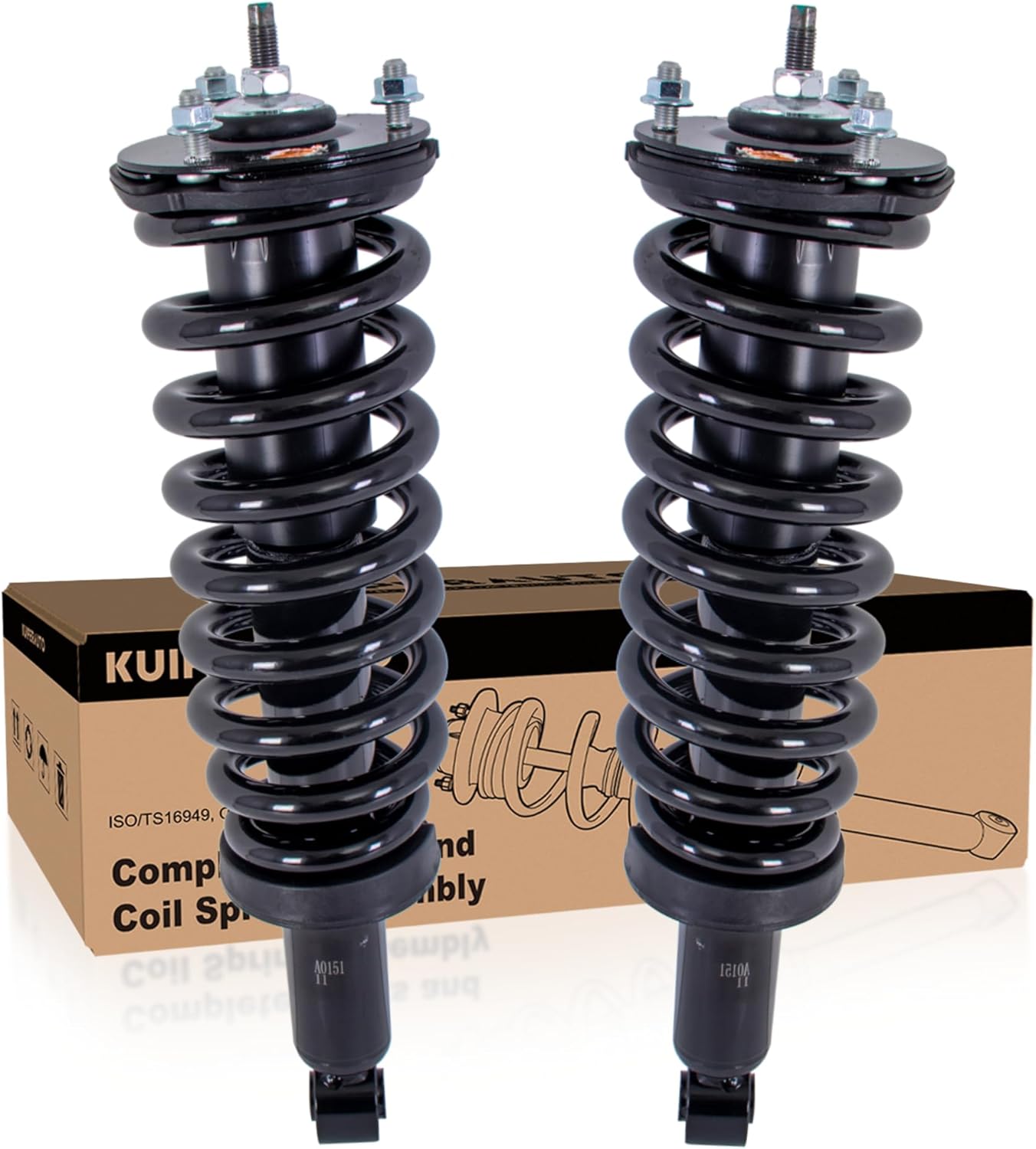 171119R 171119L Complete Front Struts Coil Spring Assembly Compatible for 2007-2020 Toyota Tundra 4WD Front 2x Set Shock Absorbers