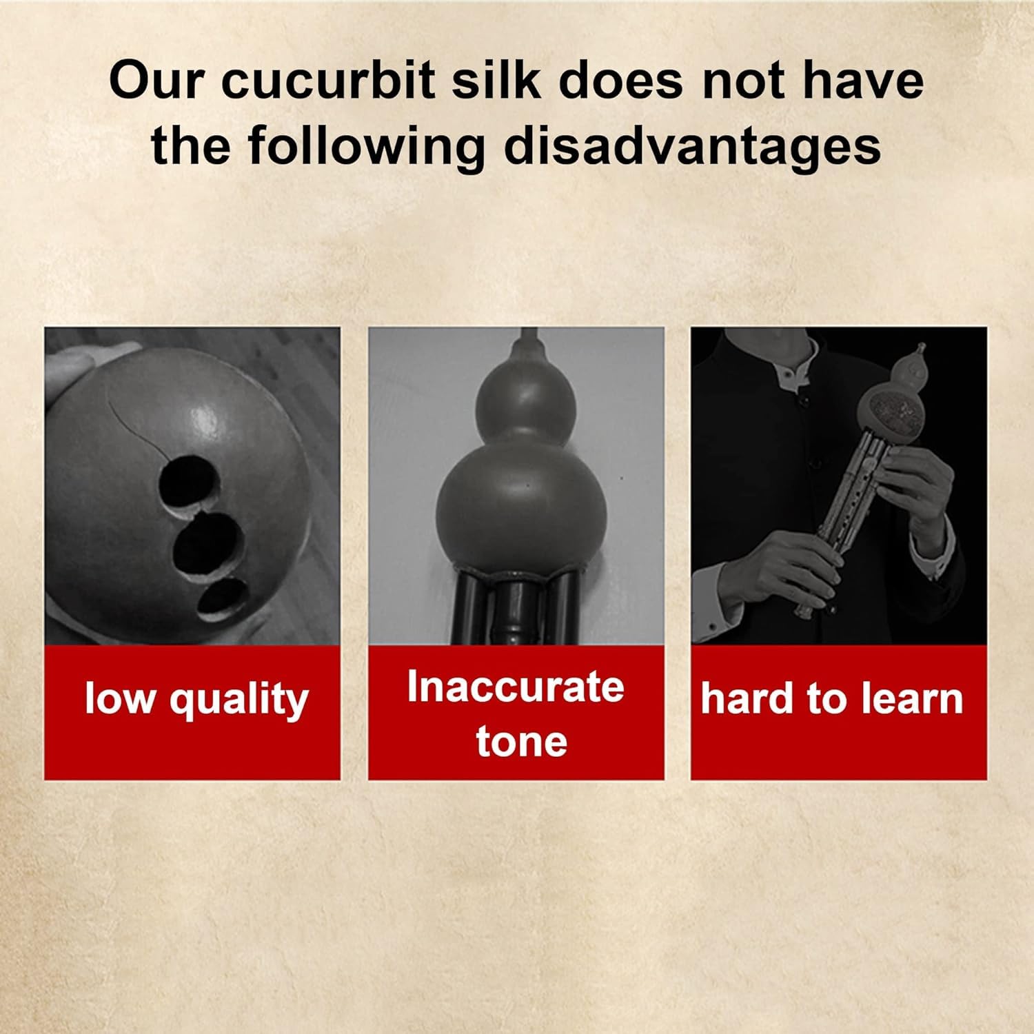Flauta de cucurbitáceas Hulusi Key C, instrumentos étnicos, flauta de calabaza de bambú profesional china para principiantes, instrumento de calabaza con estuche