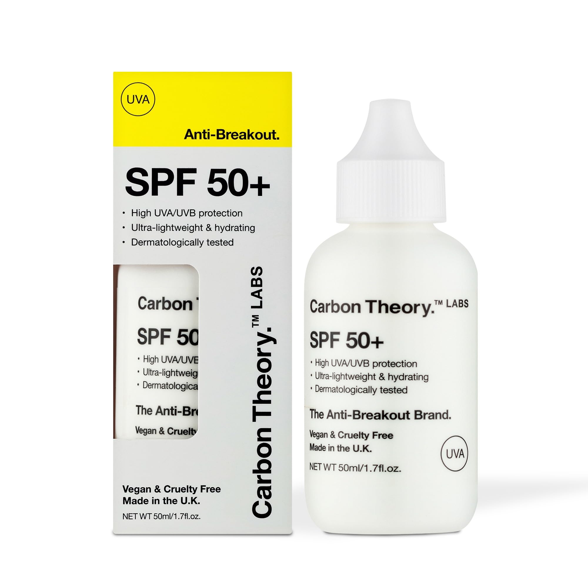 Carbon Theory SPF 50+ Fast Absorbing Lotion 50ml