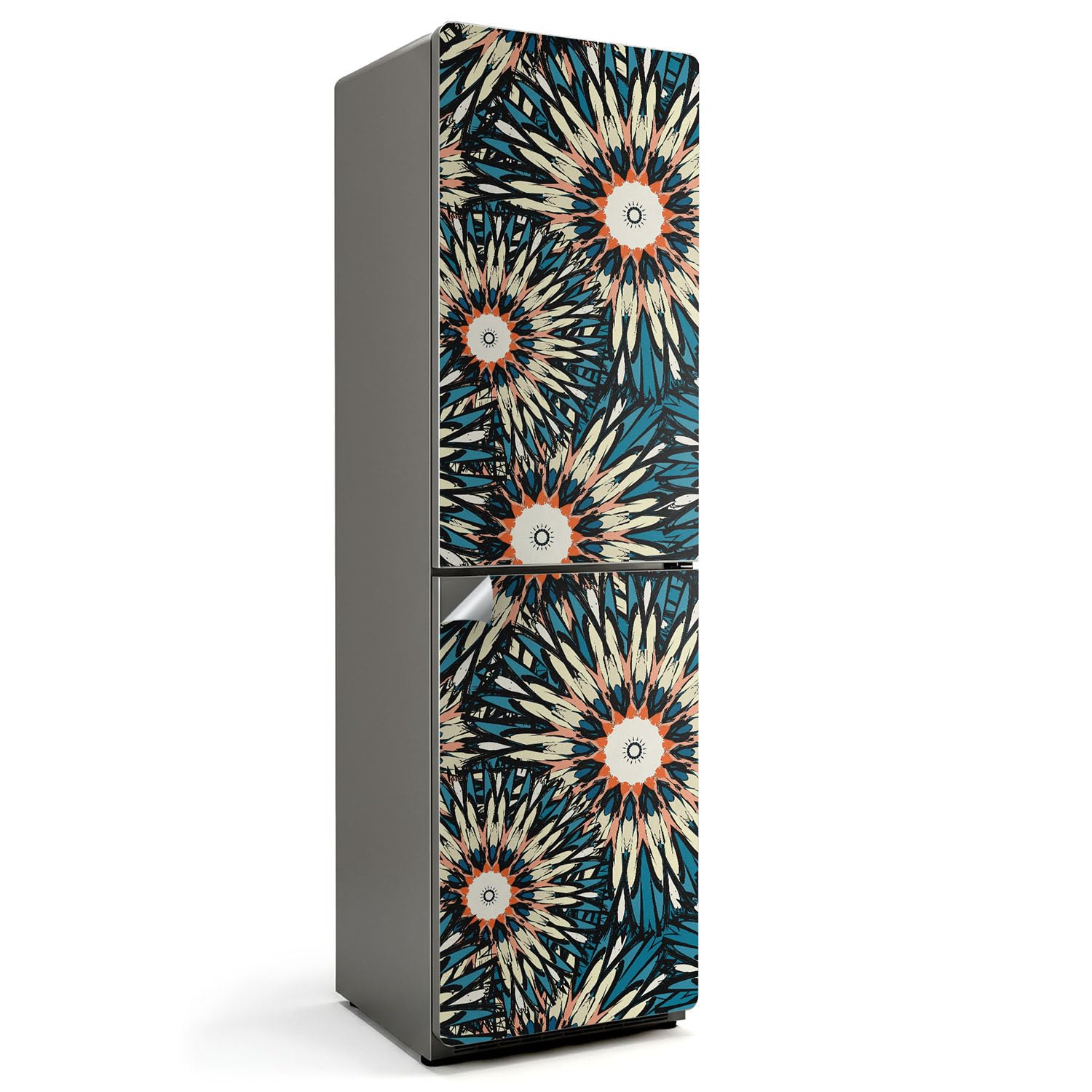 Adhesivo floral de alta gama para frigoríficos de 60x205 cm duradero