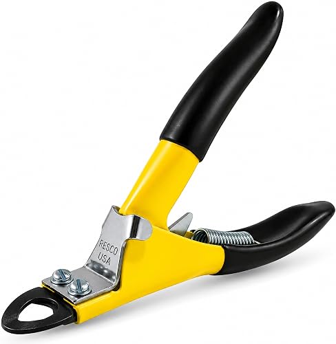 Resco Deluxe guillotine dog nail clippers with yellow grips