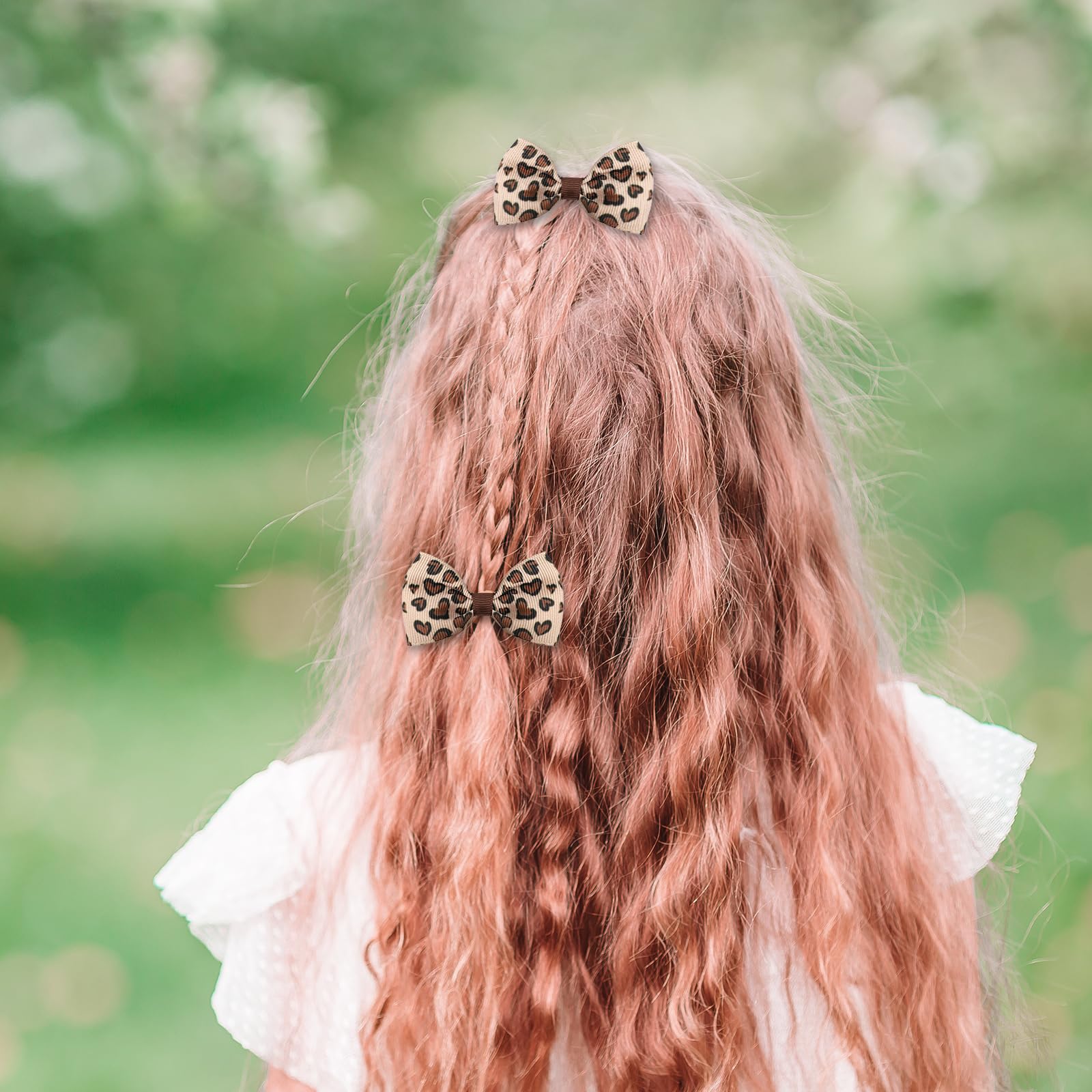 10 Forcine Per Capelli Bambine | Clip A Coccodrillo Con Fiocco | Cotone