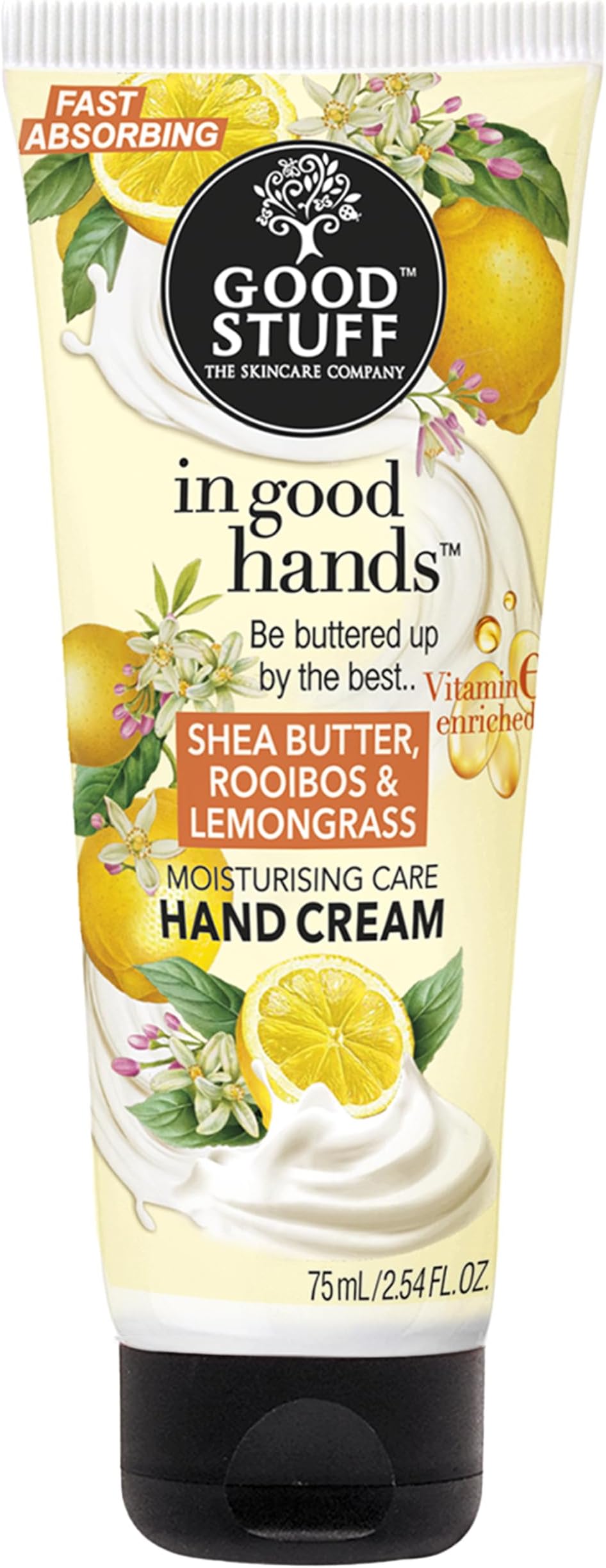 Good Stuff In Good Hands Hygiene Moisturising Hand Cream with Lemongrass, Rooibos & Ginger 2.5 Fl Oz