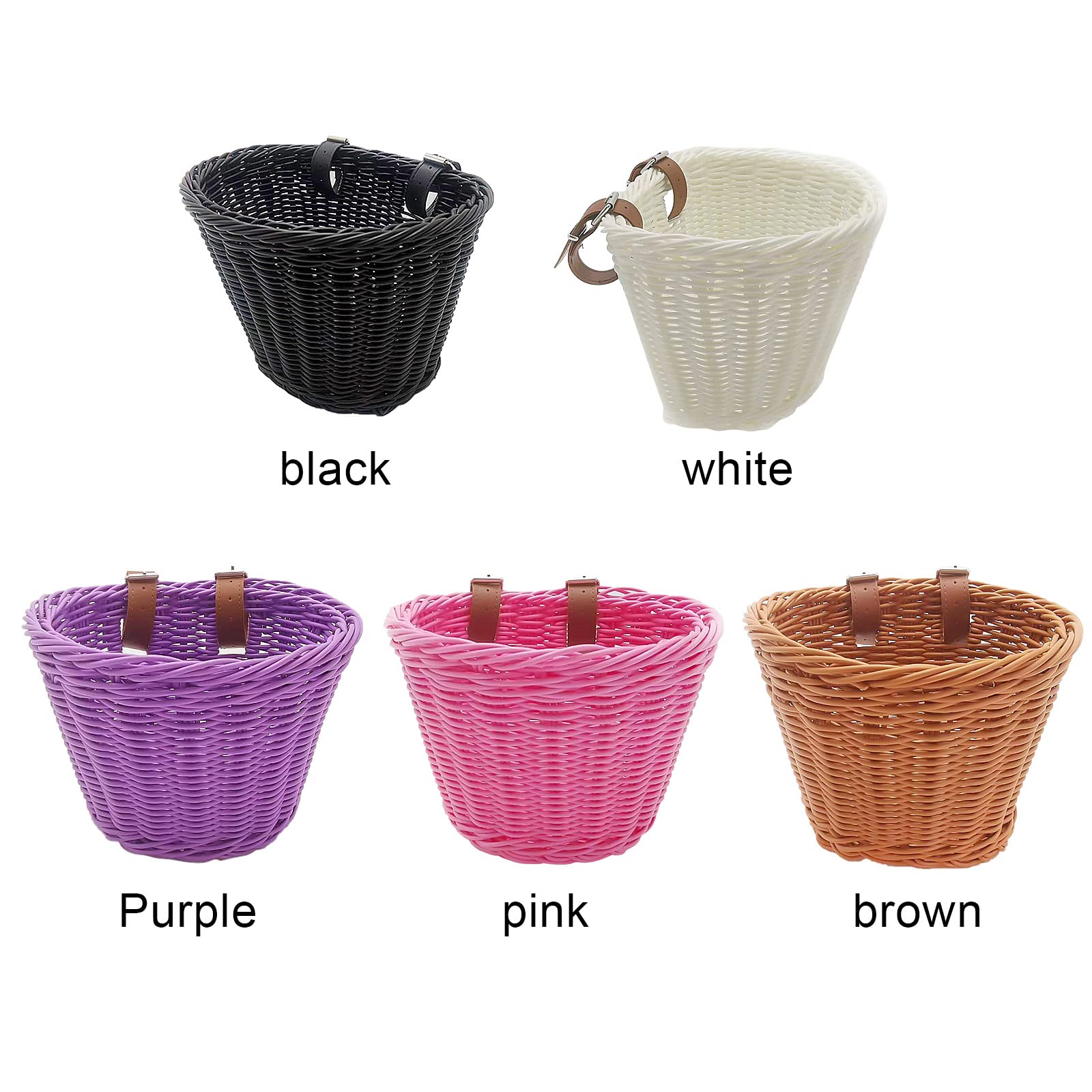 Panier De Vélo En Plastique - Panier En Osier Avant Amovible