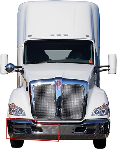 Miniatura 3 de KOZAK Extensión de parachoques de esquina de plástico cromado sin agujero para luz antiniebla (lado derecho del pasajero) con soporte compatible con