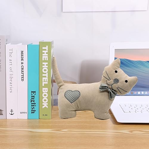 Miniatura 7 de Tapones decorativos para puerta con diseño de animales lindos, tela suave y duradera con peso para el hogar y la oficina, anticolisión, resistente,