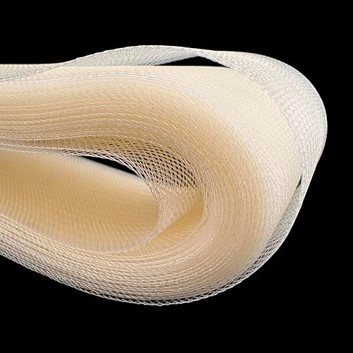 STARLIGHT TRIMMINGS Trenza de crin suave de 2 pulgadas, 22 yardas, accesorio de boda de velo de costura (marfil)