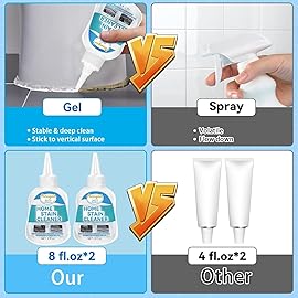 Home Remover Gel, 2 Pack Washing Machine Cleaner for Washing Machine, Refrigerator Strips, Grout Cleaner for Tiles Grout Sealant Bathroom Cleaning Kitchen Sinks, Front Load Washer Cleaning Solution