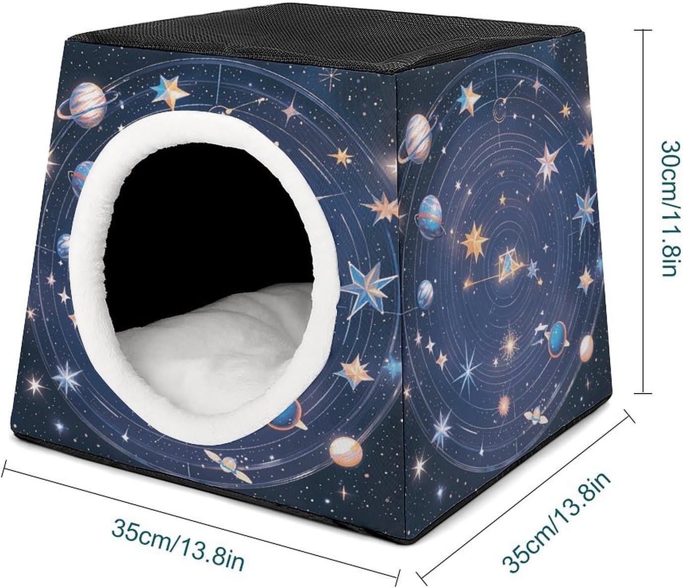 Pet Sleeping Nest Bed, Constellations Cosmic Galaxies Printed Dog House Cat Nest, Winter Pet House are Suitable for Most Cats, Dogs, and Other Small Pets