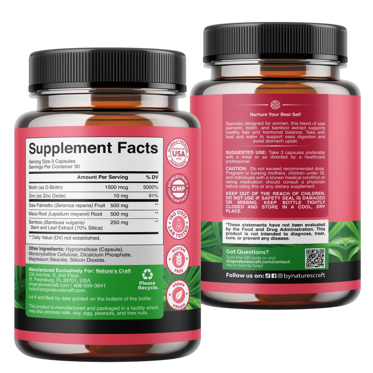 Saw Palmetto for Women - Hair Support - 90 Capsules — Amazon image 8