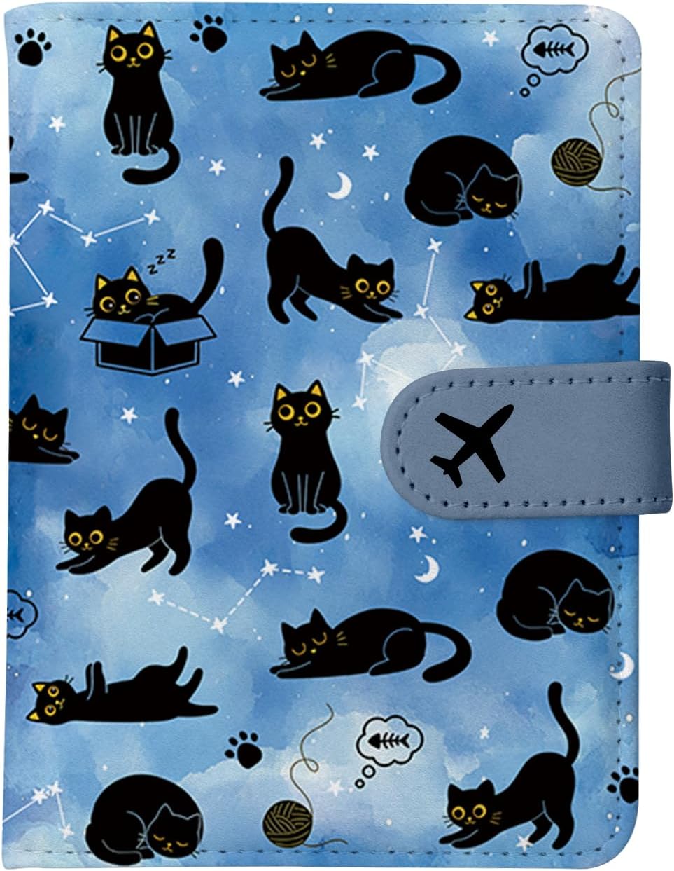 Passport Holder for Travel Essentials, RFID Blocking Wallet Case