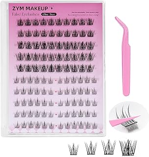 Cybersnc 110Pcs Self Adhesive Eyelashes, Self Adhesive Eyelash Clusters, Lash Clusters Press On Lashes Self Stick Cluster ...