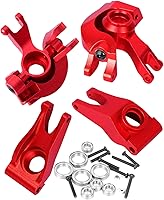 Vista 1 de Pieza de mejoras para 110 SentonGranitoBigRockVorteks 3S Blx MEGA550 4X4, bloque de dirección frontal de aluminio, nudillos, cubos C, bloques