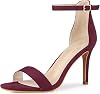 Percy Womens Strappy Sandals, Pin Heels, Open Toe, High Heels, Ankle Strap