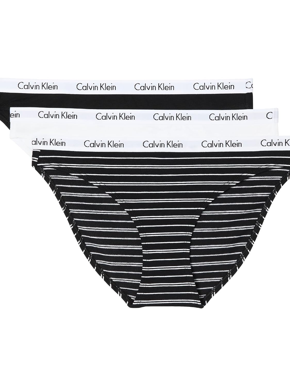 Calvin Klein Women's Cotton Stretch Bikini Panties – 3 Pack, Carousel Logo - Image 8