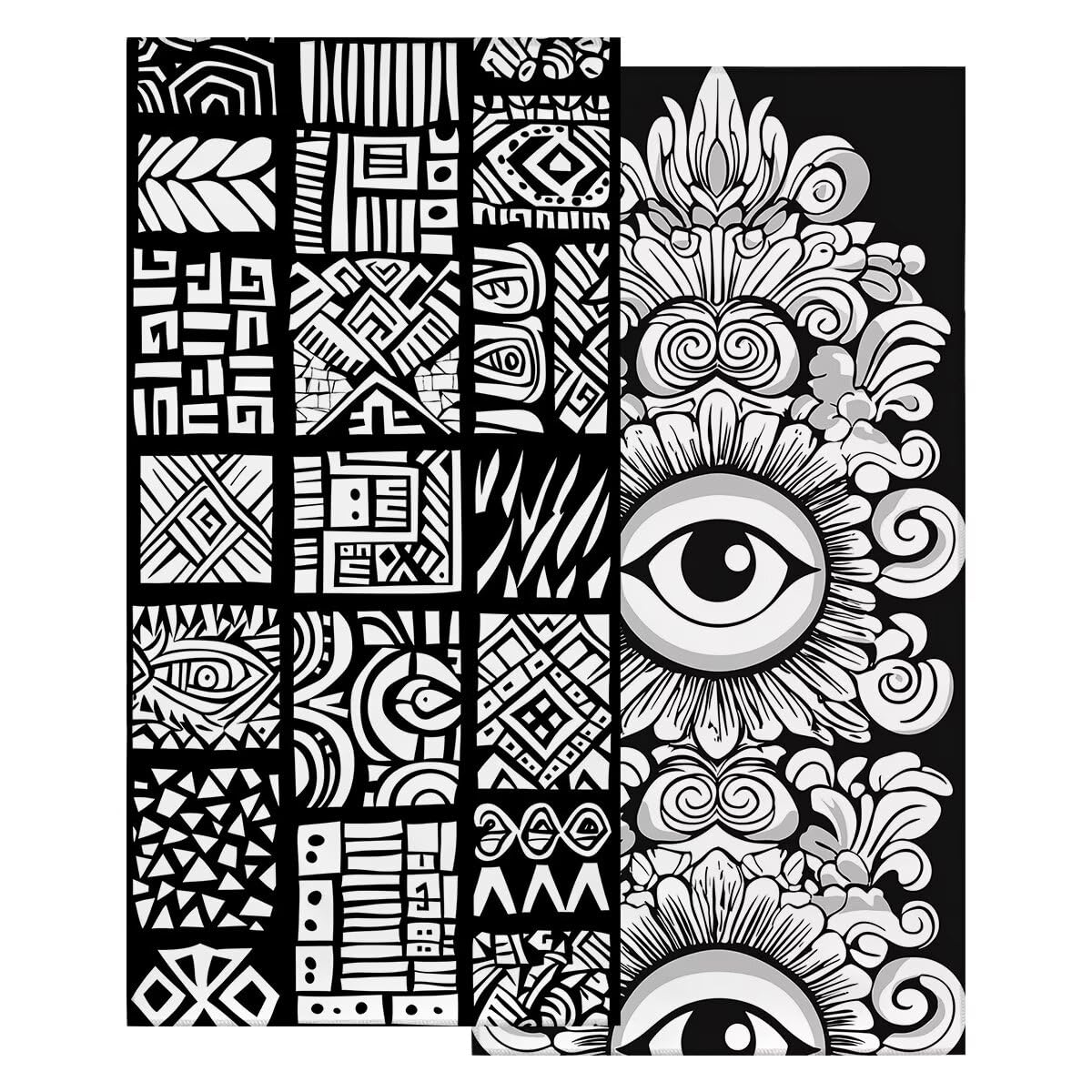 Toalla Playa 80x160 cm, Toalla Gimnasio Microfibra Secado Rapido, Juego de 2 Antiarena Toallas de Playa, Ligera Compacta Toallas Microfibra Grande para Viaje, Regalo Hombre Mujer (Marruecos) -4895
