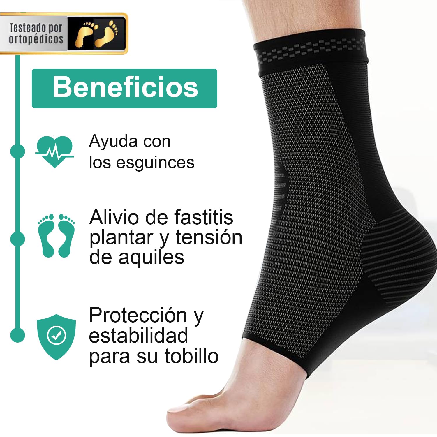 Fascia Caviglia Bambini 2 Paia – Supporto Elastico Per Sport – Protezione Da Corsa E Calcio – 7-12 Anni Ragazzi E Ragazze