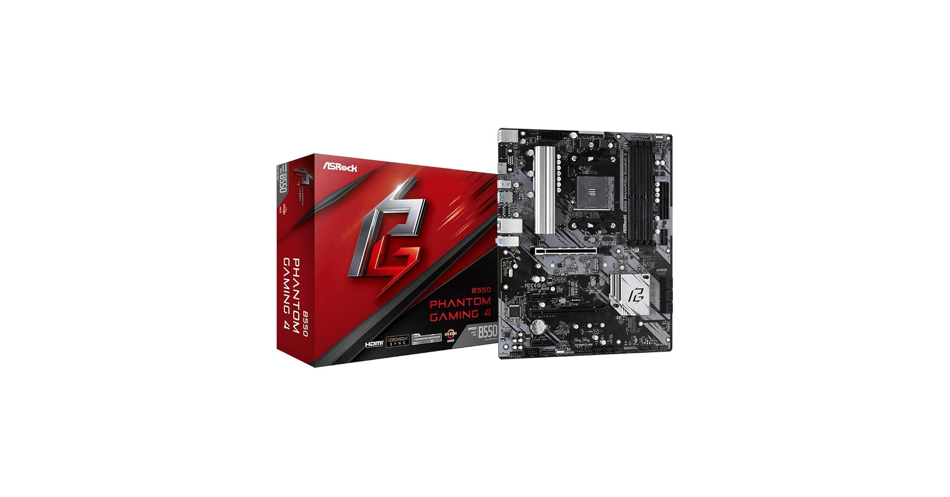 ASRock製 ATXマザーボード　B550 Phantom Gaming 4　SocketAM4 ASRock | B550 Phantom Gaming 4