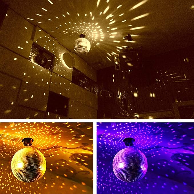 4 Pack Bolas Espejadas Disco Rocutus Plateadas miniatura 7