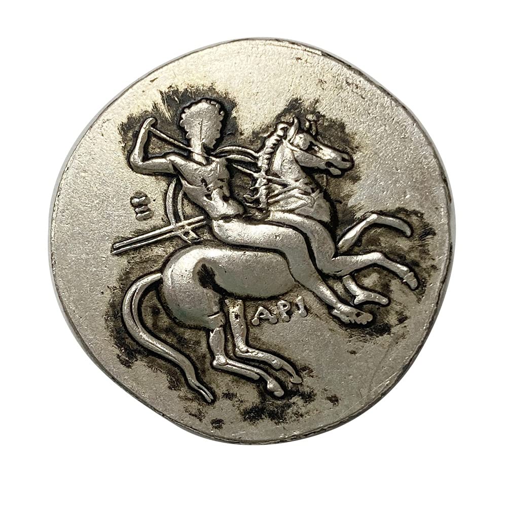 Amazon.co.jp: レプリカコイン イルカに乗るタラス 騎馬 BC315 古代ギリシャ 銀貨 硬貨 コイン アンティーク  キーホルダーペンダントお守り G25 : ファッション