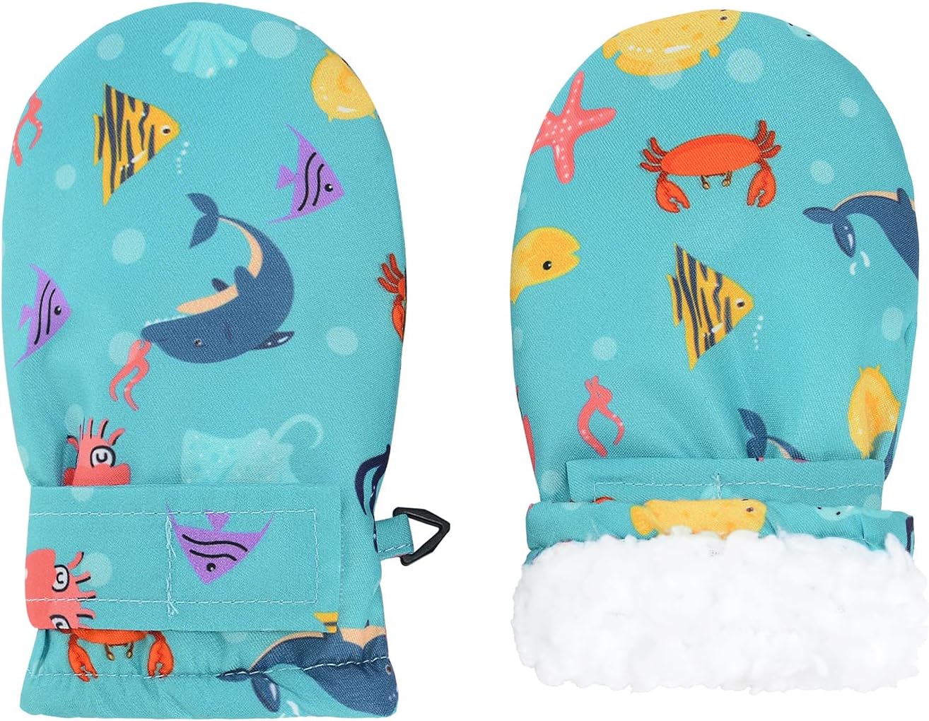 American Trends Lined Fleece Toddler Mittens Winter Warm Gloves Child Ski Waterproof Snow Baby Mittens for Boys Girls