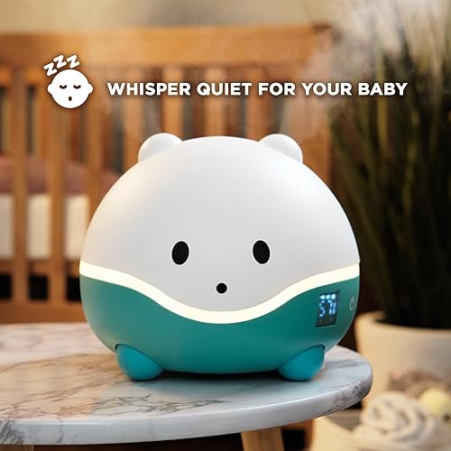Miniatura 3 de LittleHippo WISPI Humidificador difusor y luz nocturna para niñosniños con control automático de humedad bandeja de aceite esencial apagado