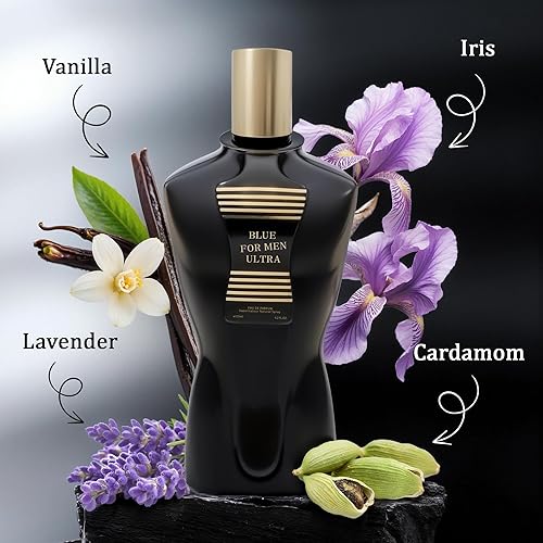 Miniatura 5 de META-BOSEM Juego de colonia para hombre, EDP, paquete de 4 (3.4 oz  3.4 fl oz), Power, AzuraI, 1 mil millones para hombres, azul para hombres, azul