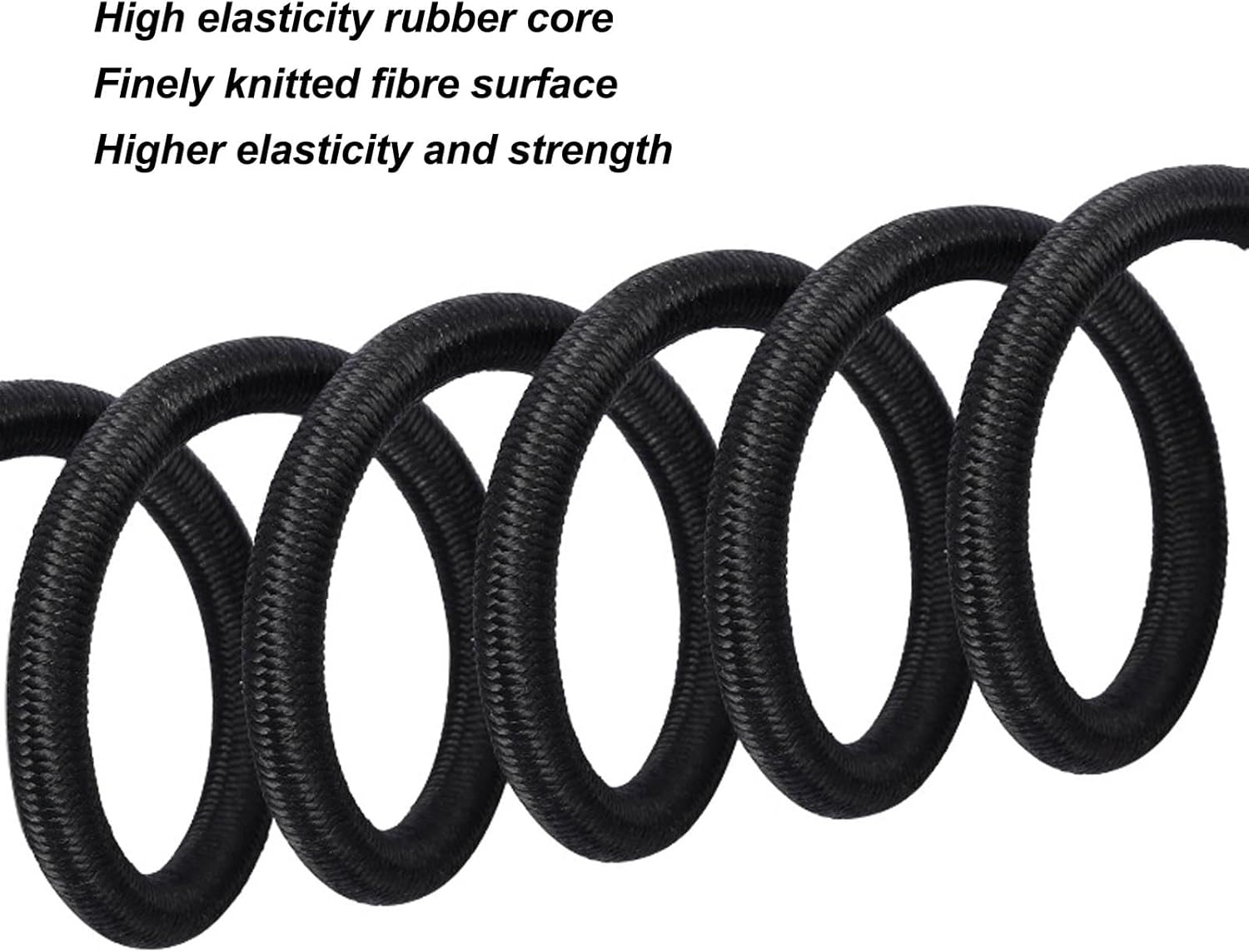 Wagon Strap Heavy Duty Elastic Wagon Cart Strap Beach Cart Strap Wagon Rope with POM Plastic Hooks for Camping Fishing Shopping Outdoor Activities