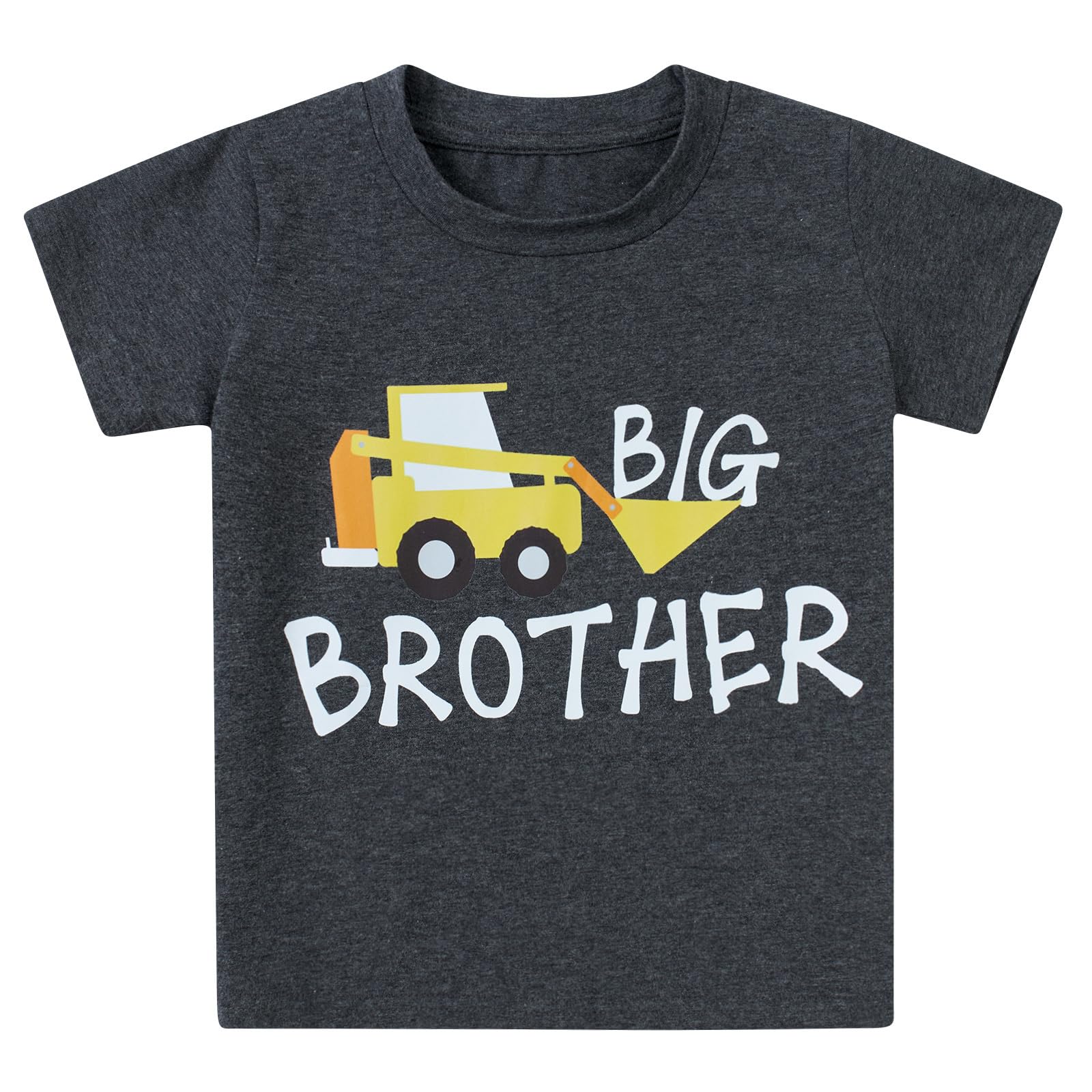 kids4ever Jungen Tshirt Bagger Grafik Großer Bruder Shirt Baumwolle Sommer Kleinkind T-Shirts Rundhals Kurzarm Tee Shirts für Jungen Casual Süßes 1-6 Jahre