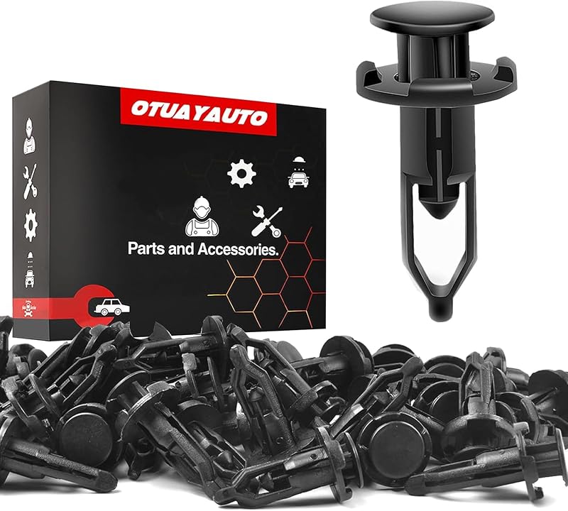 Clips de fixação para para-lama e para-choque OTUAYAUTO 9 mm para Toyota, Lexus e Scion – Kit com 50 unidades