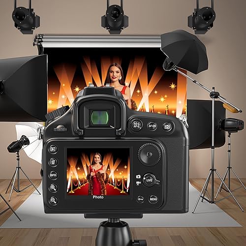 Miniatura 4 de CSFOTO Telón de fondo de alfombra roja de 5 x 3 pies para sesión de fotos, telón de fondo de sala de cine, decoración de eventos de alfombra roja,