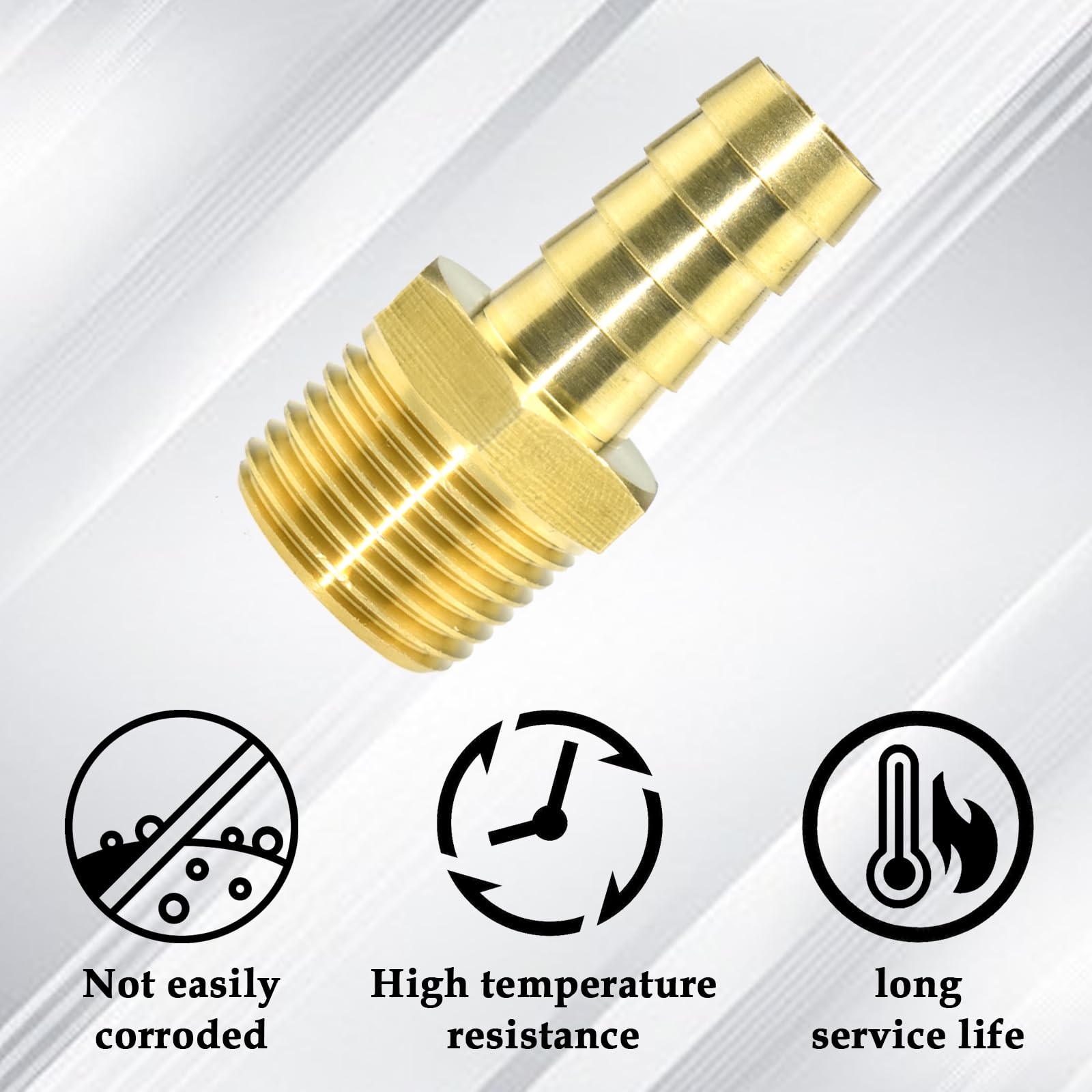 Everbilt 1/2 In. Flare X 1/2 In. MIP Brass Adapter Fitting 801429 - The Home Depot - Foto 8