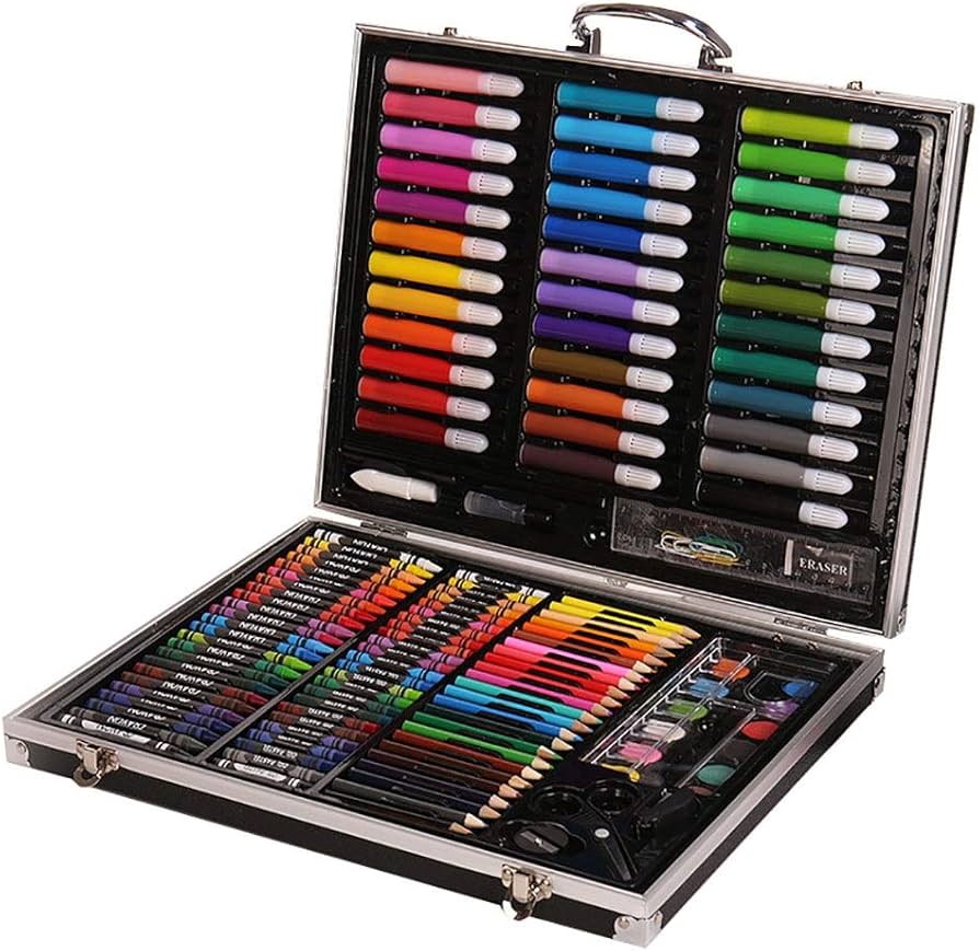 Amazon.co.jp: 水彩ペンセット セットキッズクレヨンを着色アルミ