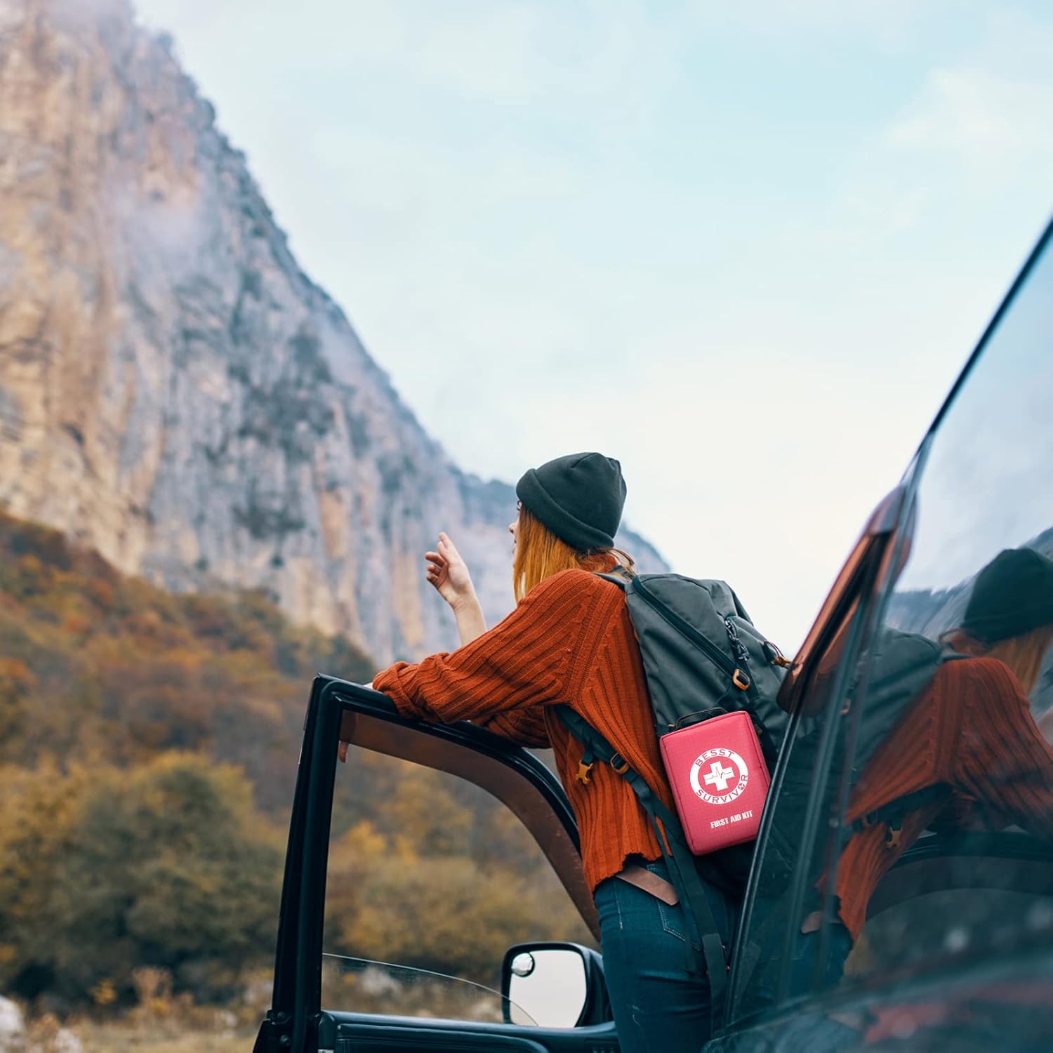 【2023 Upgrade】Compact First Aid Kit with Tourniquet - Labelled Compartments Molle System Trauma Kits -Emergency Medical Kits for Car, Home, Hiking, Camping, Outdoor Emergencies -161 Pieces Set : Health & Household