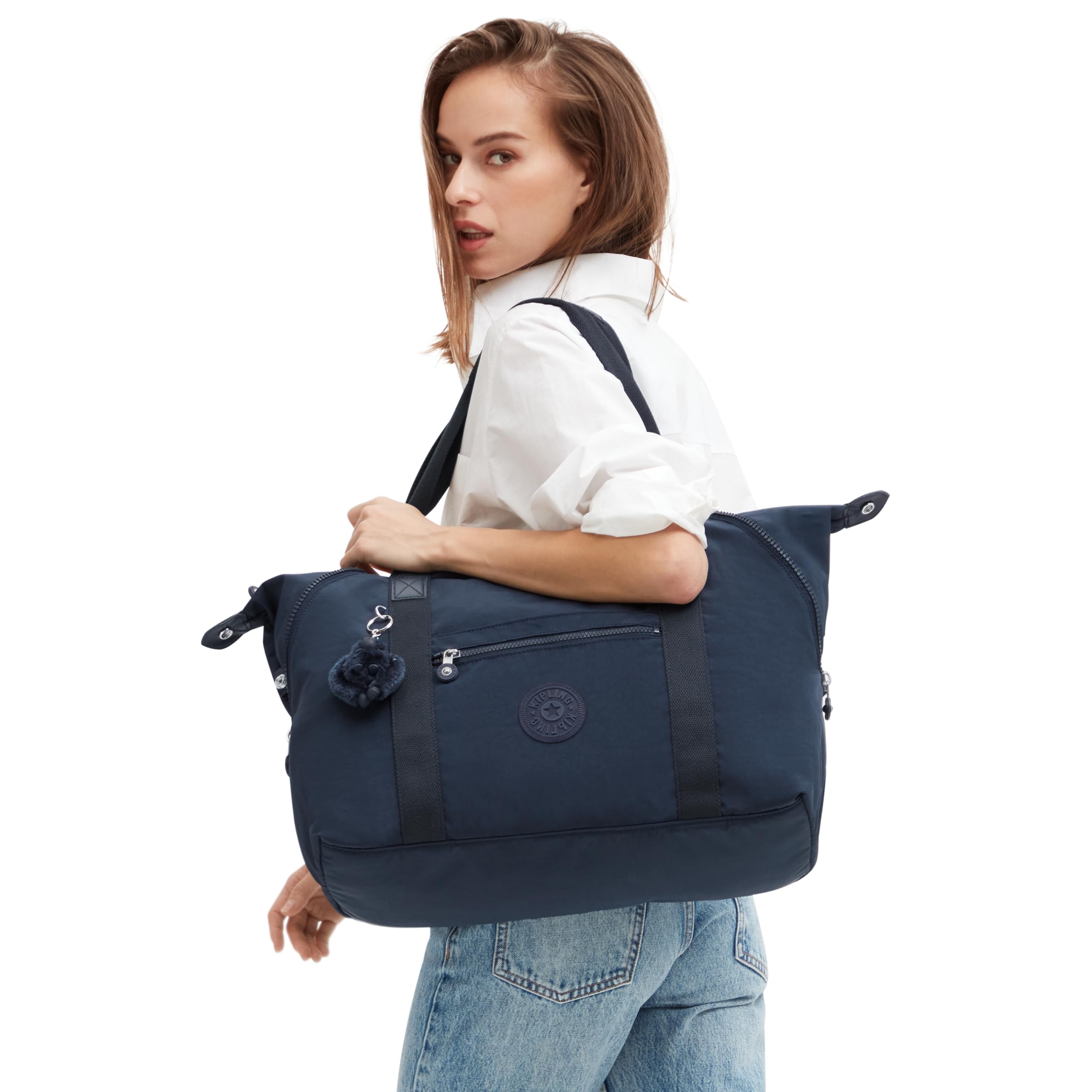 Kipling Art M Sac Cabas Taille Moyenne Léger Voyage Sac Épaule Zippé