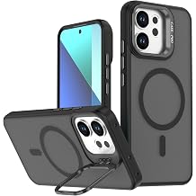 Compatible with Oppo Reno 14F Case Cover,Compatible with MagSafe,Compatible with Oppo Reno14 FS 5G CPH2743 Phone Stand Protective Case Black