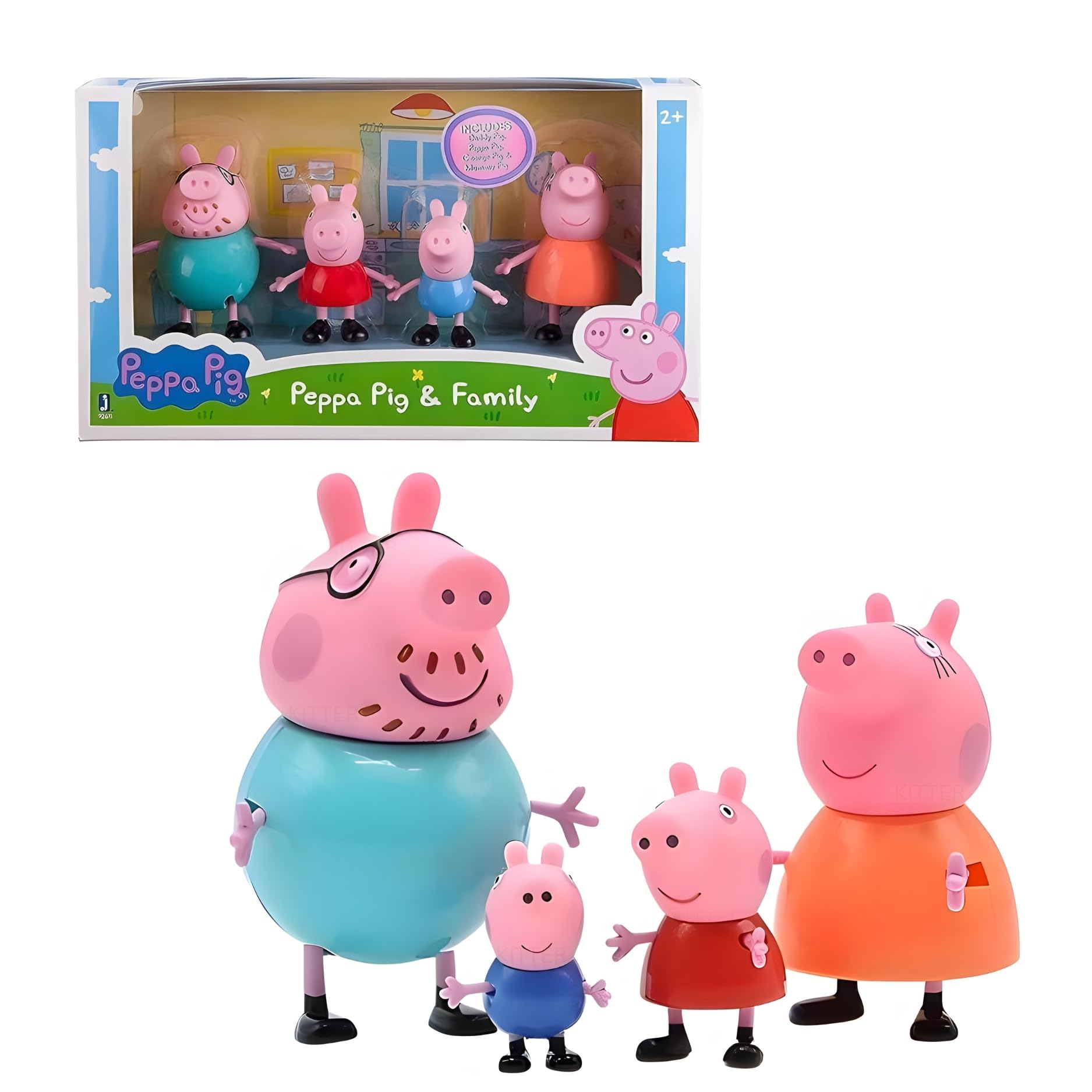 Kitter Pig Family Playset 4 Piece Pretend Play Toy Set | Desertcart INDIA