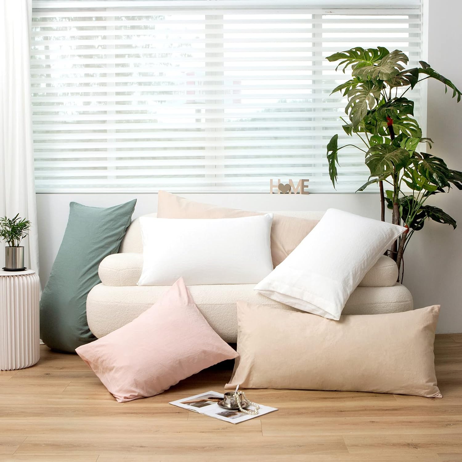 MILDLY Queen Pillowcases - 2 Pack Ultra Soft Washed Microfiber Shrinkage and Fade Resistant Pillow Covers with Envelope Closure 20 x 30 Inches, Pink - Image 7