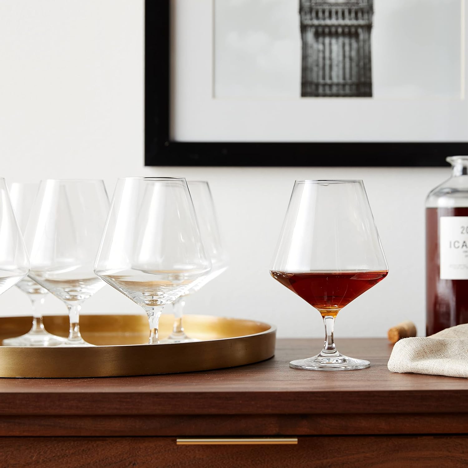 ZWIESEL GLAS Pure Cognac Glass (Set of 6), Dishwasher-Safe Tritan Crystal Glasses, Made in Germany (21 Ounce)