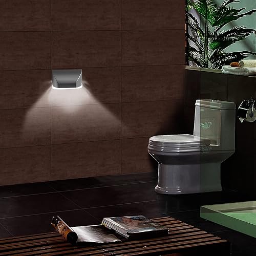 Miniatura 3 de Paquete de 2 luces de ojo de cerradura, IR PIR con sensor de movimiento automático para puerta, cocina, escaleras, etc. (blanco)