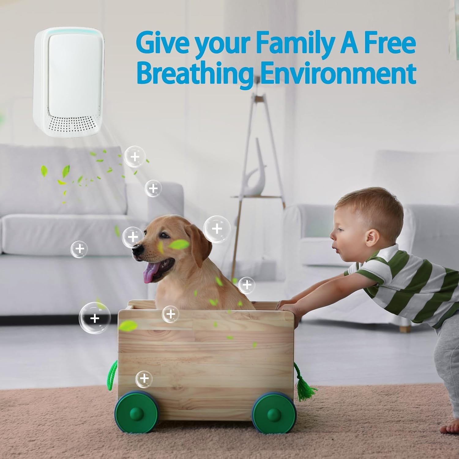 4PCS Plug In Air Ionizers - Negative Ion Technology Air Purifier for Home Quiet Mini Air Freshener for Bedroom,Living Room,Bathroom,Office,Study and Cloakroom